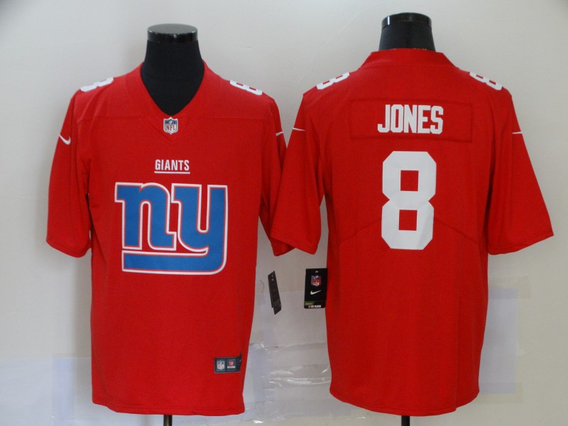 Men's New York Giants Daniel Jones #8 Red Jersey